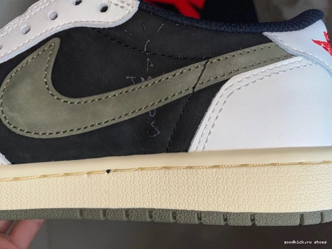 WMNS Scott x Air OG 1 Travis Olive Low DZ4137-106 Jordan 0806